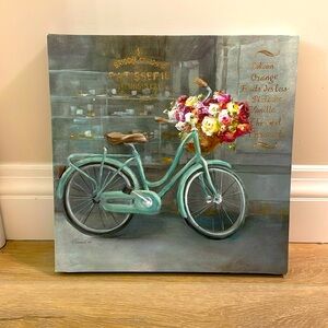 Canvas print of bike at French Bakery